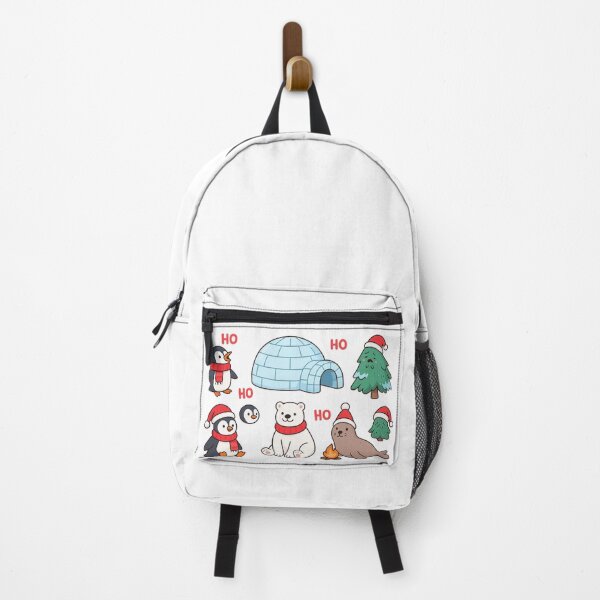 Item preview, Cute Funny Christmas Penguins & Arctic Animals Around an Igloo – Holiday T-Shirt Design designed and sold by MeixGraphics.