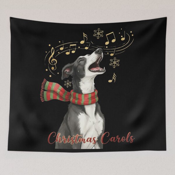 Item preview, Singing Christmas Caroler Dog designed and sold by zoughlal.