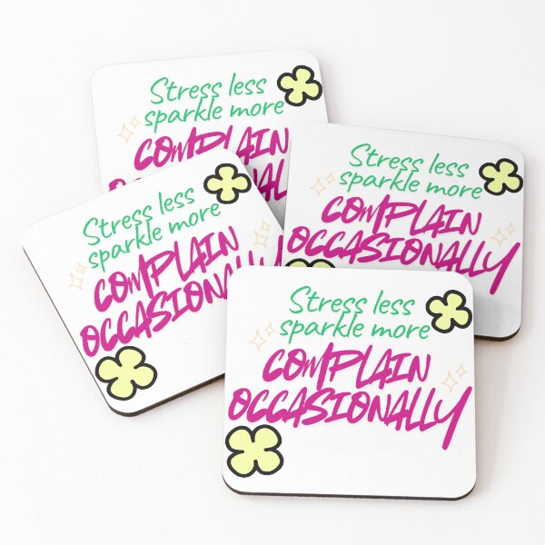 Item preview, Stress Less Sparkle More Typography – Funny Motivational Quote Design designed and sold by VibranPalette.