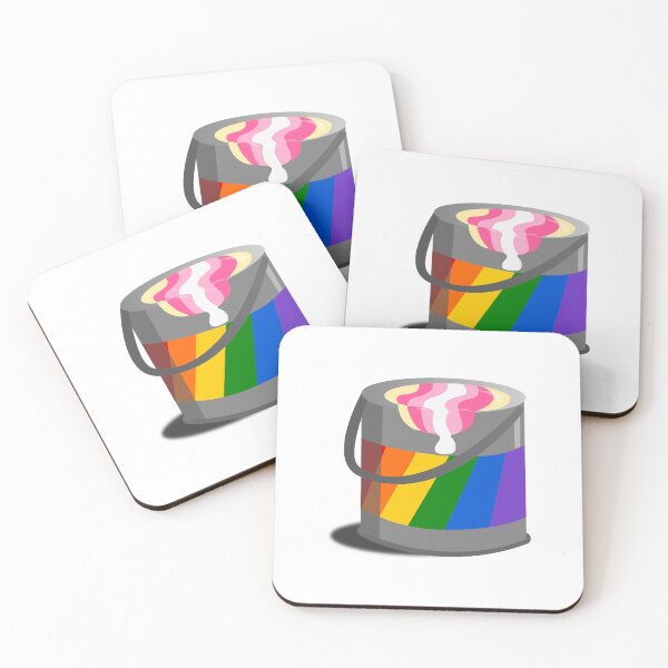 Item preview, Proud Paint Pangender Flag in a Bucket designed and sold by HarveyHandcraftsandDesigns.