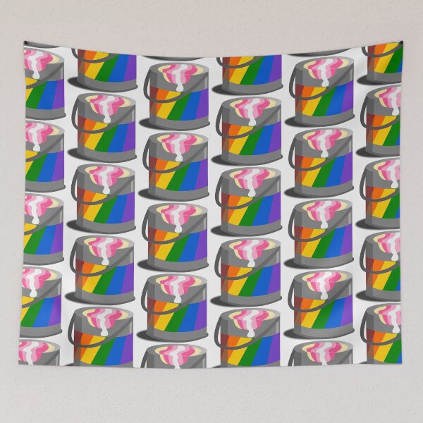 Item preview, Proud Paint Pangender Flag in a Bucket designed and sold by HarveyHandcraftsandDesigns.