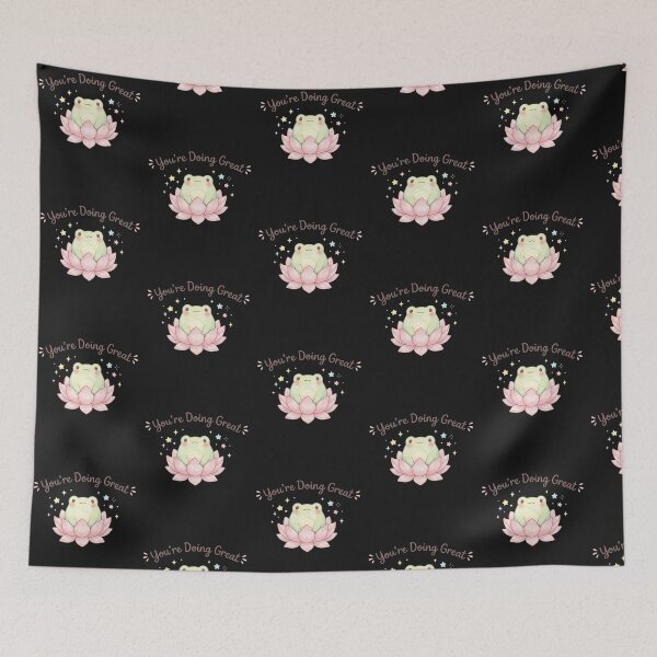 Item preview, Cute Kawaii Frog – You're Doing Great Motivational Tee designed and sold by CuteOasis.