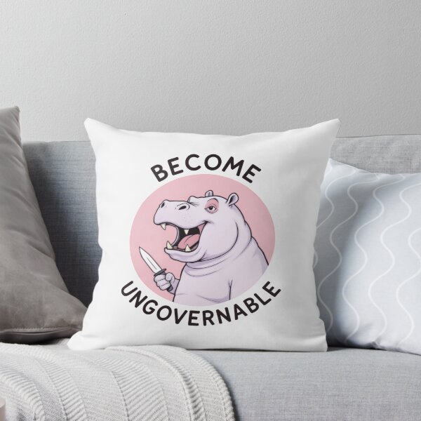 Item preview, Become Ungovernable Neon Fault hippo  designed and sold by SkeletonsDanger.