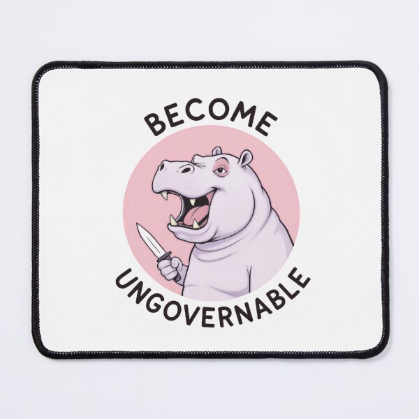 Item preview, Become Ungovernable Neon Fault hippo  designed and sold by SkeletonsDanger.