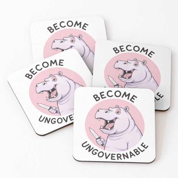Item preview, Become Ungovernable Neon Fault hippo  designed and sold by SkeletonsDanger.