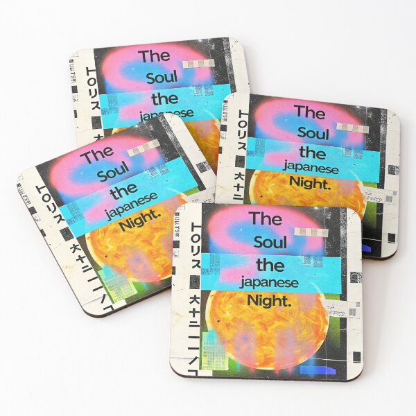 Item preview, Poster The Soul Of Japanese Night Abstract designed and sold by Raw-Ink.
