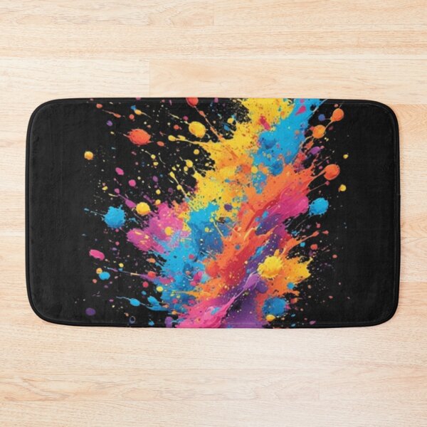 Item preview, Dynamic Abstract Paint Fragments | Bold Primary & Soft Pastel Contrast Art designed and sold by Ditstyle.
