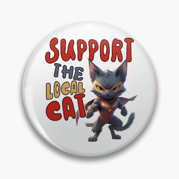 Item preview, Support The Local Cat | Superhero Cat T-Shirt designed and sold by Mr Lee.