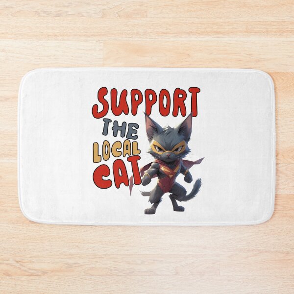 Item preview, Support The Local Cat | Superhero Cat T-Shirt designed and sold by Mr Lee.
