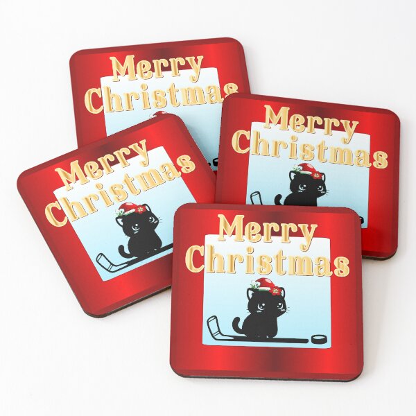 Item preview, Christmas Cats Hockey designed and sold by minimalartstory.