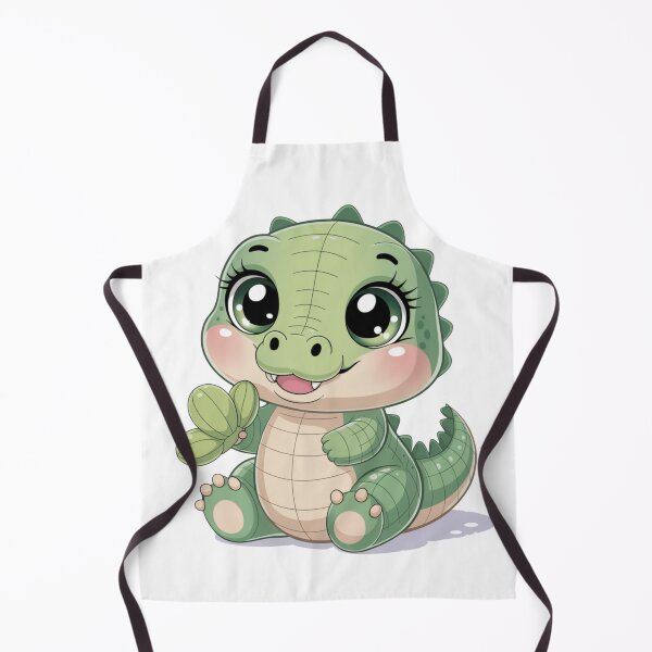 Item preview, Kawaii Crocodile with Leaf – T-Shirt and Merch Version designed and sold by FusiTink.