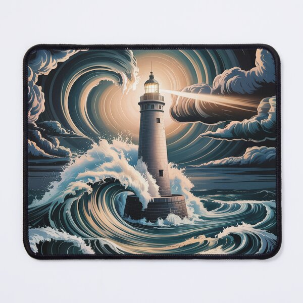 Item preview, Lonely stone lighthouse La Jument. designed and sold by Lilashakti ⭐️ ⭐️ ⭐️ ⭐️ ⭐️.