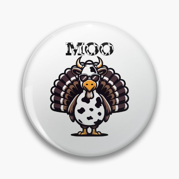 Item preview, Turkey Moo Thanksgiving Cow 90s Funny Holiday Festive Day designed and sold by rebeccathanuos.
