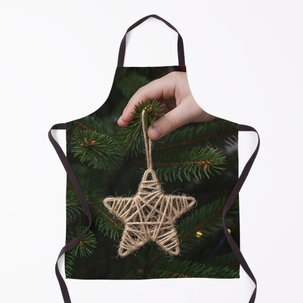 Item preview, Child's Hand Hanging a Rustic Twine Star Ornament designed and sold by homydesign.