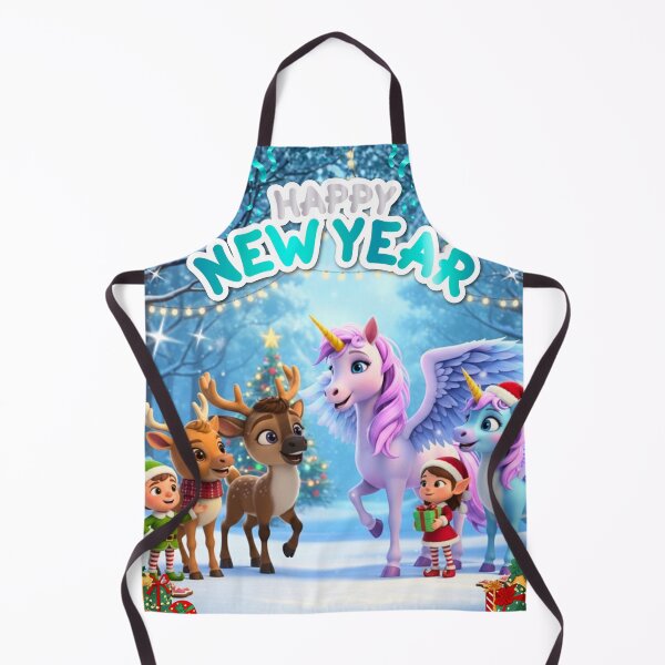 Item preview, Magical New Year Celebration with Unicorns and Friends designed and sold by Custom Gift Design .