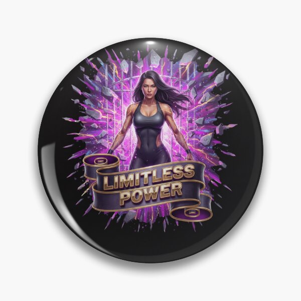 Item preview, Limitless Power 3D High-Gloss Fitness Art for Women | Explosive Strength Design designed and sold by BoldBloomArt.