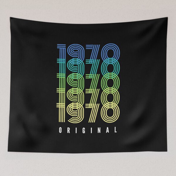 Aperçu de l'œuvre Né(e) en 1970 - Cadeau d'anniversaire 1970 - Original 1970 créée et vendue par DesignByLeo.