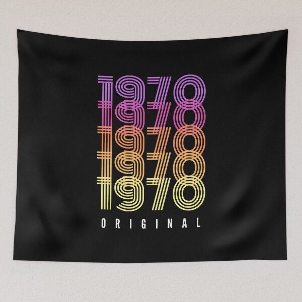 Aperçu de l'œuvre Né(e) en 1970 - Cadeau d'anniversaire 1970 - Original 1970 créée et vendue par DesignByLeo.