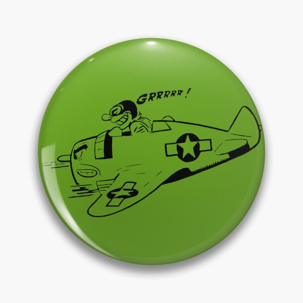 Item preview, WWII era P-47 Thunderbolt Cartoon (Black) designed and sold by warbirdwear.