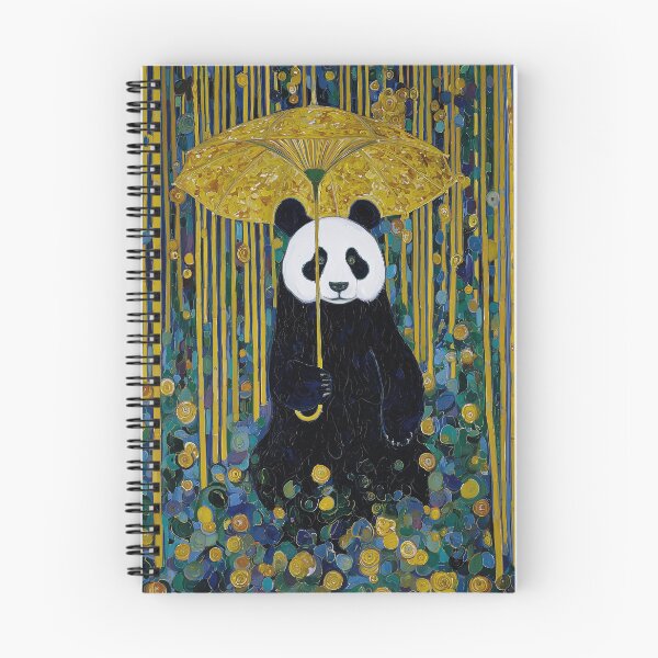 Item preview, Panda with a Yellow Umbrella designed and sold by lautir.