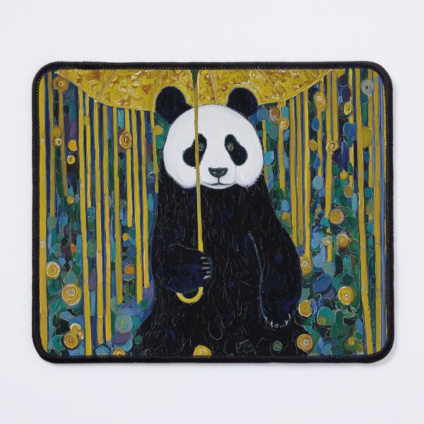Item preview, Panda with a Yellow Umbrella designed and sold by lautir.