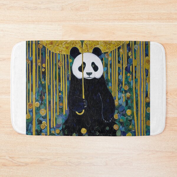 Item preview, Panda with a Yellow Umbrella designed and sold by lautir.