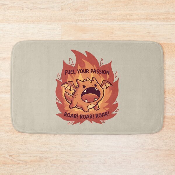 Item preview, Fuel Your Passion Roar! Cute Baby Dragon Motivation designed and sold by AwesomeBeyondLimits.