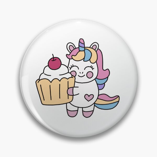 Aperçu de l'œuvre Licorne avec un cupcake créée et vendue par PinkieLotus.