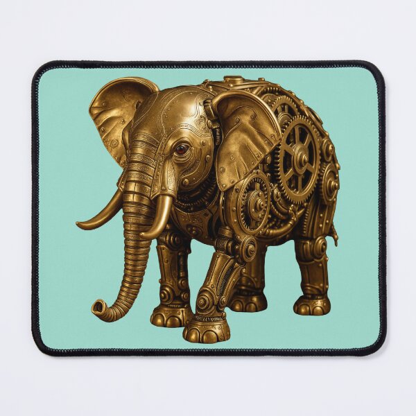 Item preview, Steampunk Clockwork Brass Elephant designed and sold by Tridentulus.