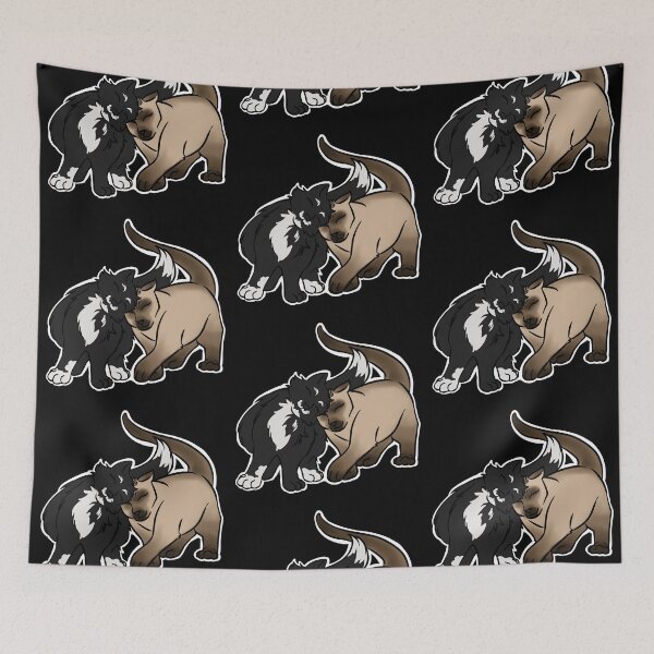Item preview, Kitty Love - Tuxedo & Siamese designed and sold by AstralRavens.