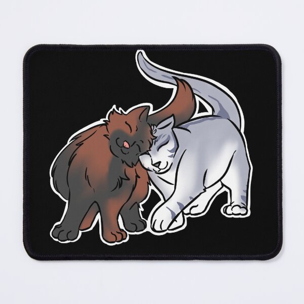 Item preview, Kitty Love - Burnt Ember & Blue Stripe designed and sold by AstralRavens.