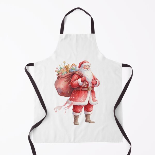 Item preview, Santa Claus Carrying a Bag of Toys Watercolor designed and sold by homydesign.