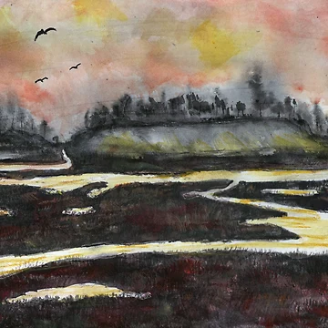 Artwork thumbnail, Back Bay After Sunset by Randy Sprout Fine Art