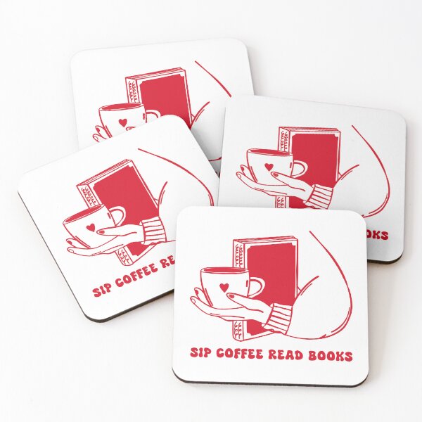 Item preview, Sip Coffee Read Books. Books And Coffee. Red Book. Book Lover. designed and sold by CoCoArt-Ua.