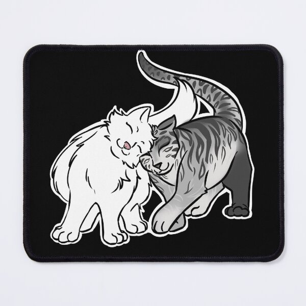 Item preview, Kitty Love - White & Silver Stripe designed and sold by AstralRavens.