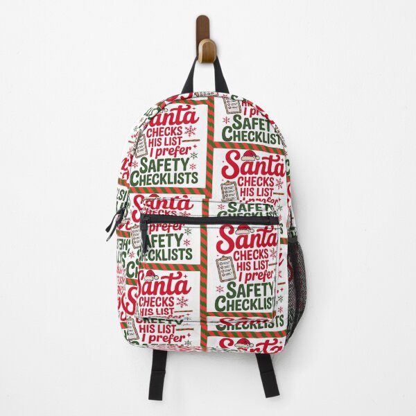 Item preview, Funny Christmas Safety Checklist | Holiday Workplace Design designed and sold by PeteLawliiet.