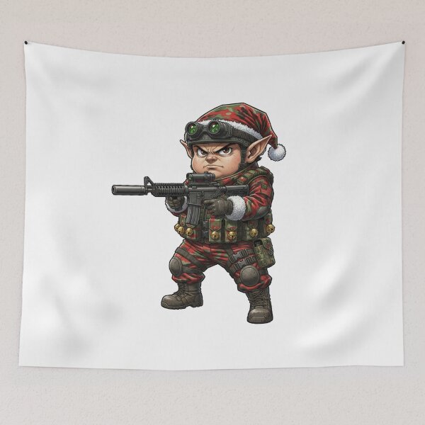 Item preview, Christmas Elf Tactical  designed and sold by RAWLIFEGRAPHIC.