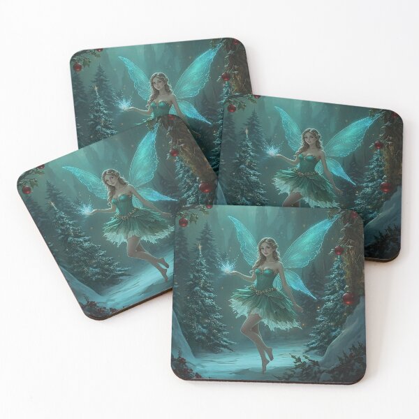 Item preview, Christmas Fairy in Enchanted Winter Forest designed and sold by FairyJournal.