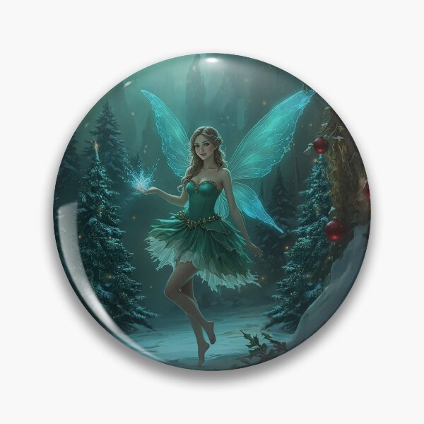 Item preview, Christmas Fairy in Enchanted Winter Forest designed and sold by FairyJournal.