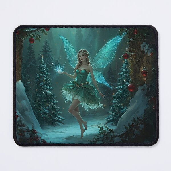 Item preview, Christmas Fairy in Enchanted Winter Forest designed and sold by FairyJournal.