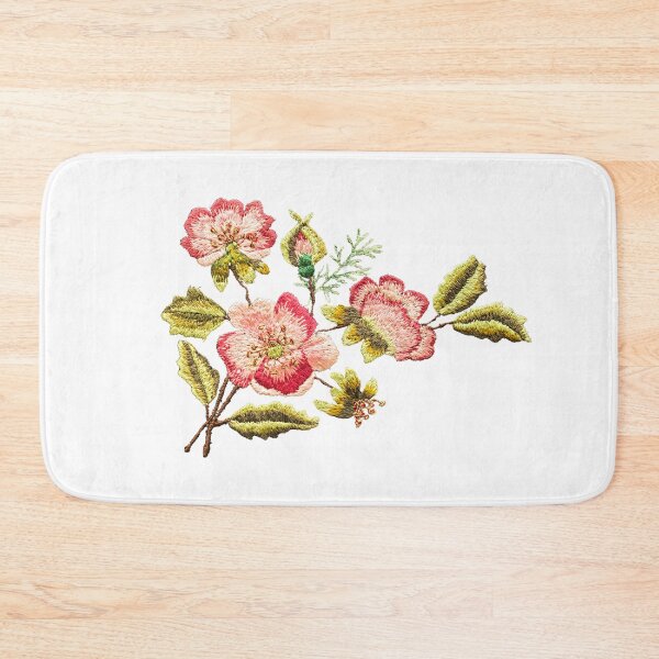Item preview, Pretty pink Embroidery Flowers designed and sold by Bajicos.