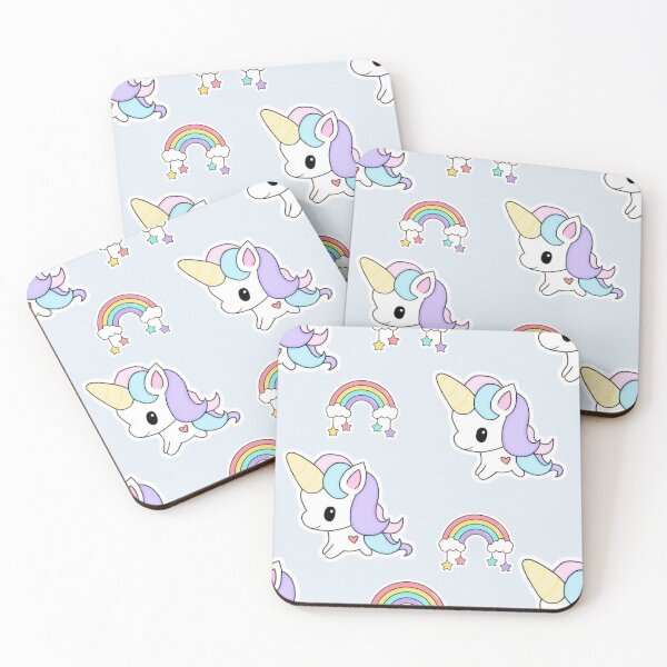 Item preview, Cute rainbow unicorn print designed and sold by Relaxtarot.