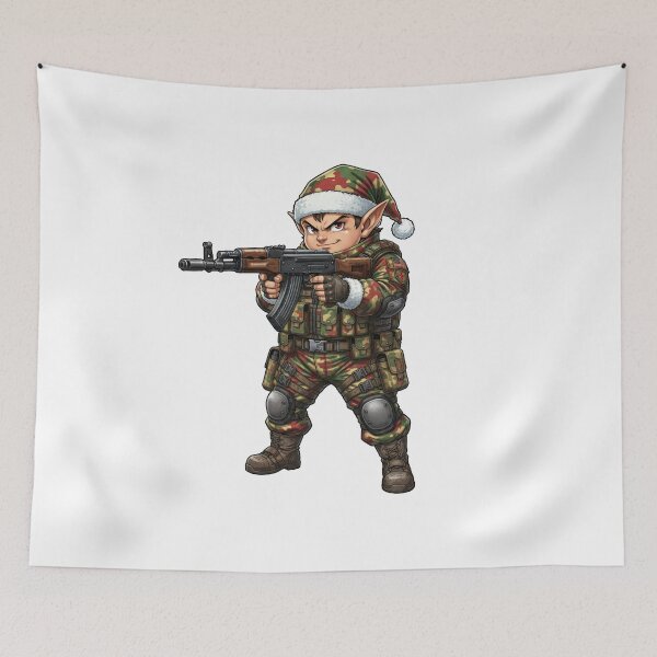 Item preview, Christmas Elf Tactical  designed and sold by RAWLIFEGRAPHIC.