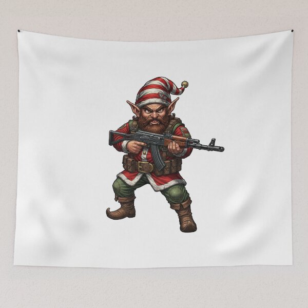 Item preview, Christmas Elf Tactical  designed and sold by RAWLIFEGRAPHIC.