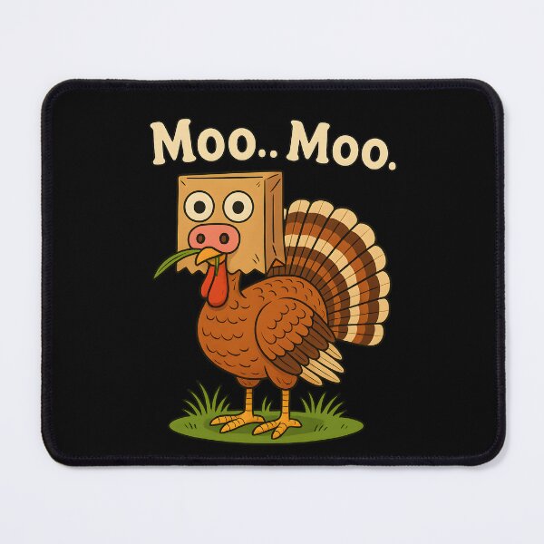 Item preview, Funny Turkey Disguise Moo Saying Silly Farm Thanksgiving Humor designed and sold by saloui.
