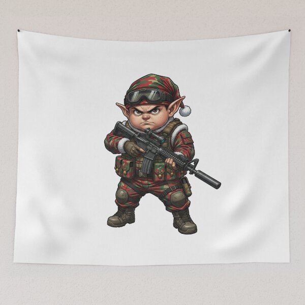 Item preview, Christmas Elf Tactical  designed and sold by RAWLIFEGRAPHIC.