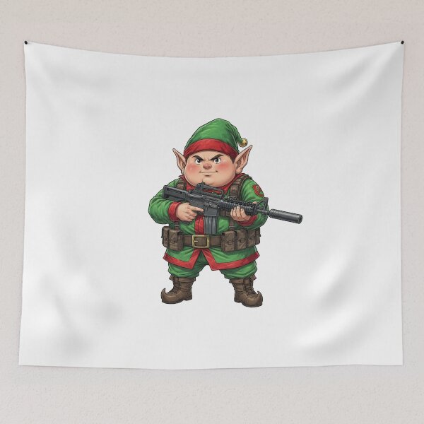 Item preview, Christmas Elf Tactical  designed and sold by RAWLIFEGRAPHIC.