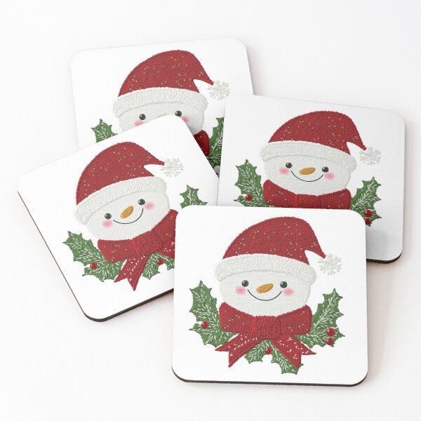 Item preview, Cute Embroidered Snowman Design – Festive Christmas Cross Stitch  designed and sold by MiraLumeStudio.