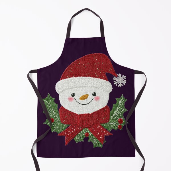 Item preview, Cute Embroidered Snowman Design – Festive Christmas Cross Stitch designed and sold by MiraLumeStudio.