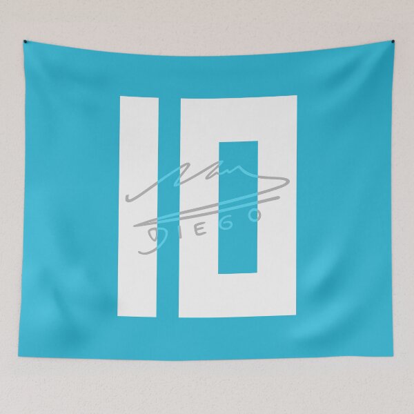 Item preview, Maradona Number 10 poster designed and sold by Musabinho.